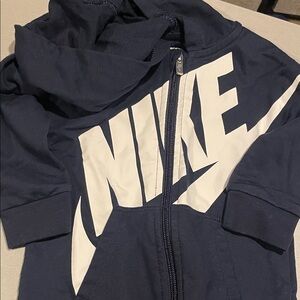 Nike Dark Blue Zip-Up Hoodie jumpsuit